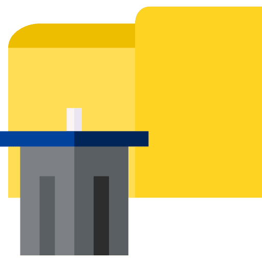 Folder document trash folder icon Folder document trash folder icon