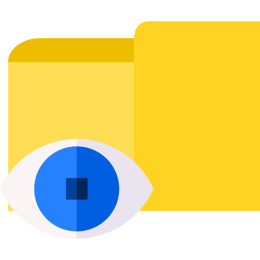 Folder files and folders file vision icon Folder files and folders file vision icon