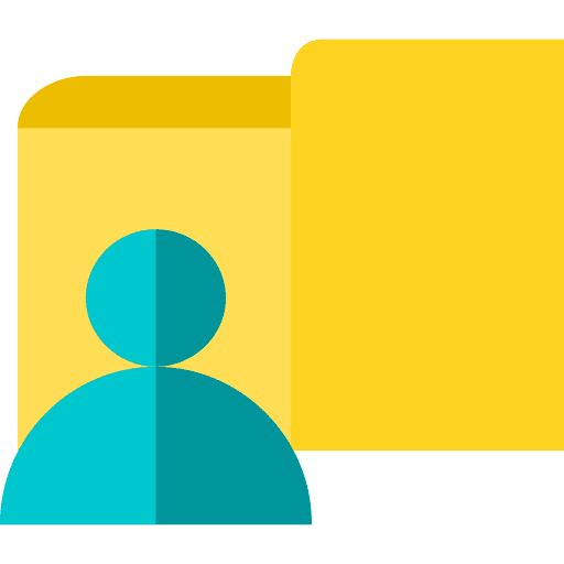 Folder files and folders user document icon Folder files and folders user document icon