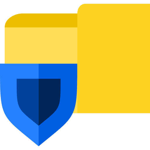 Folder folder shield document icon Folder folder shield document icon