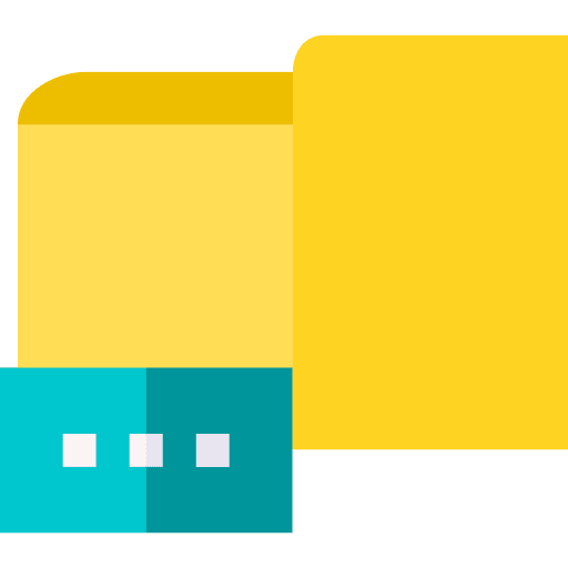 Folder processing archive document icon Folder processing archive document icon