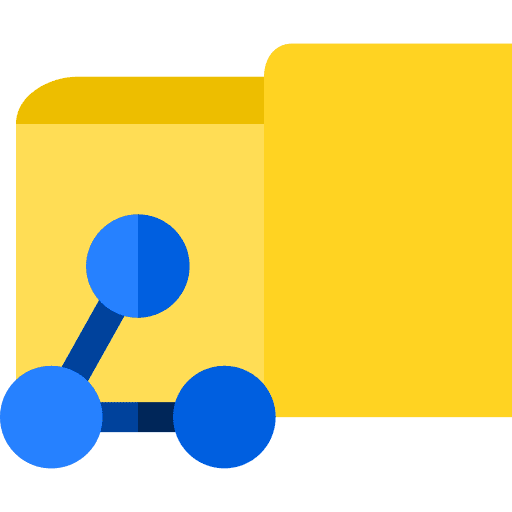 Folder share archive file icon Folder share archive file icon