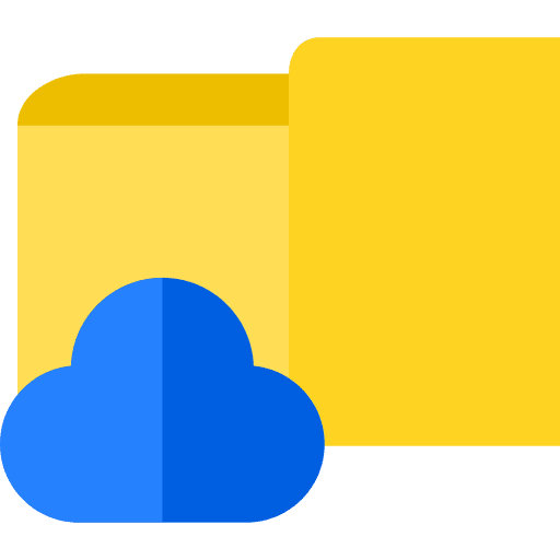 Folder folder cloud file icon Folder folder cloud file icon