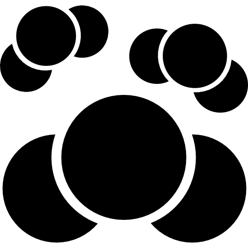 Atoms science shape circle icon