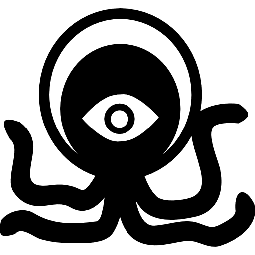 Alien creature creature animal shape icon