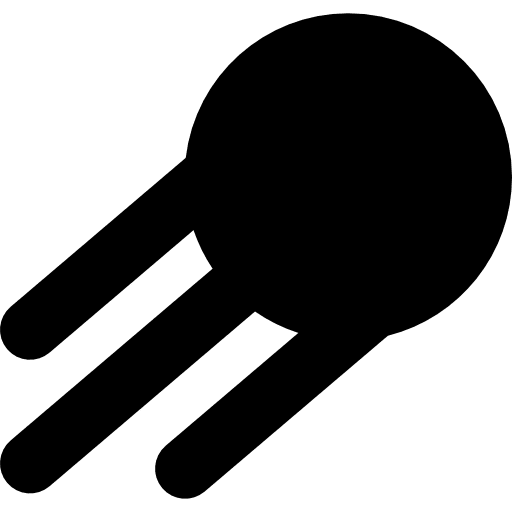 Comet black science science icons icon