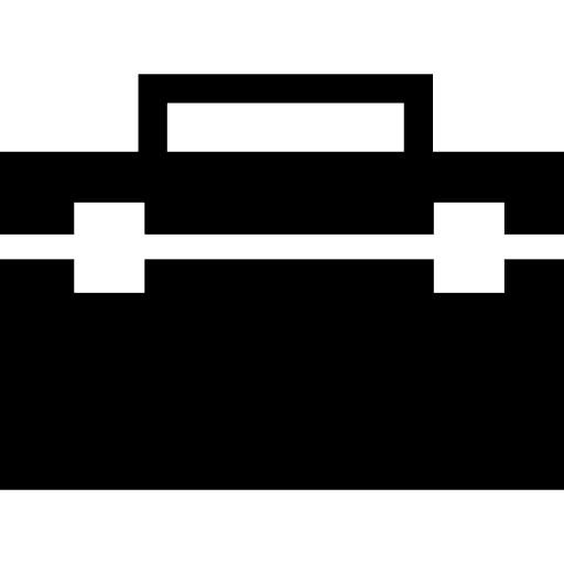 Black portfolio bag portfolios handbags icon