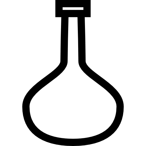 Flask container outline tool glass bottle icon