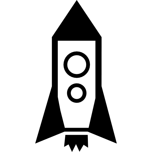 Rocket space ship space ship travel icon