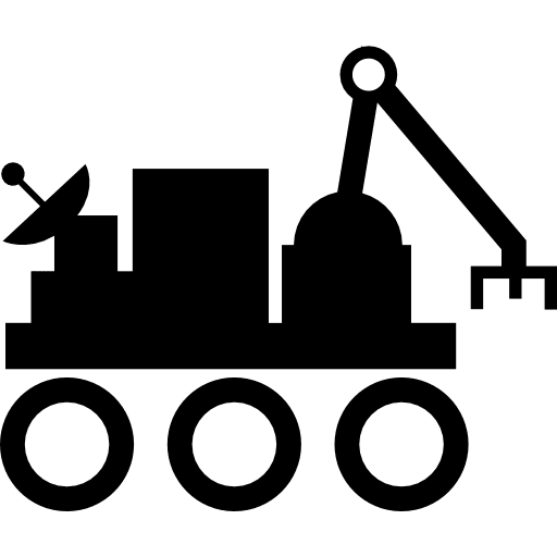 Space vehicle ship science icons technology icon