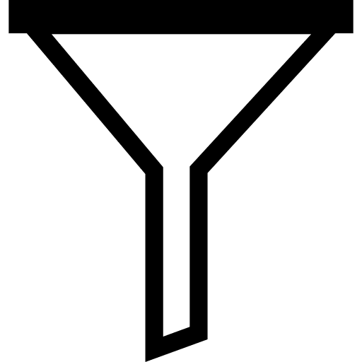 Funnel outline outlined funnels outline icon