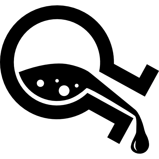 Fused liquids falling drop from a bottle falling bottle drop icon