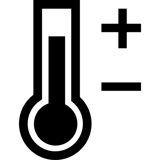 Thermometer atmospheric temperature tool icon
