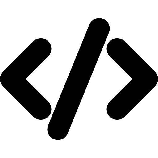 Computing code computer source tools and utensils icon