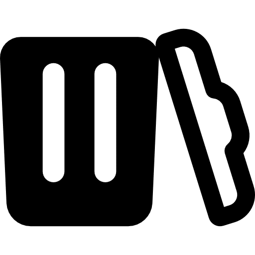 Trash can open garbage bin recycling trash bin icon