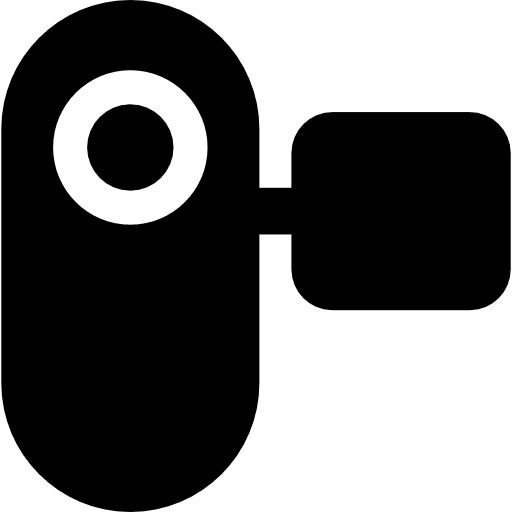 Video camera front view videos filming domestic icon