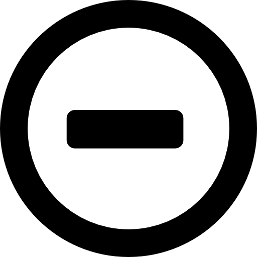 Remove round button circle shapes line icon