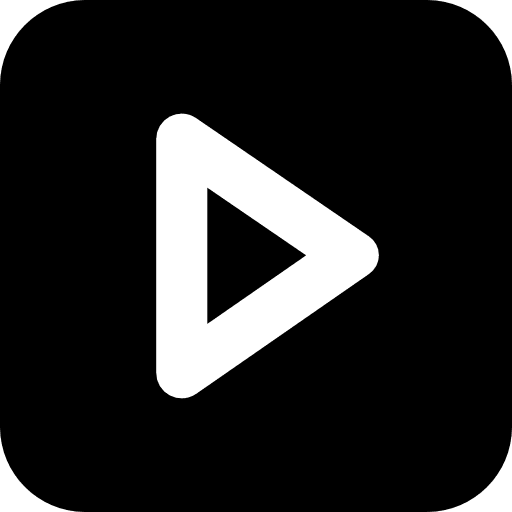 Square play button interface multimedia player music player icon