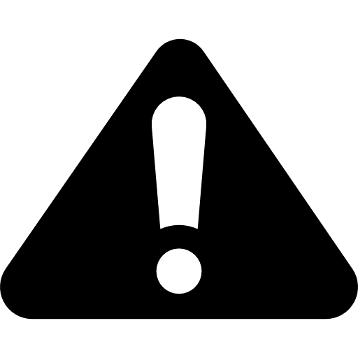 Alert sign alerts triangle exclamation mark icon
