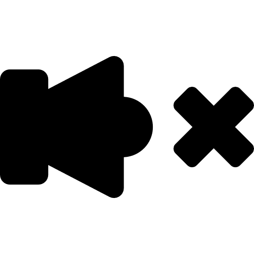 Speaker mute speakers volume technology icon
