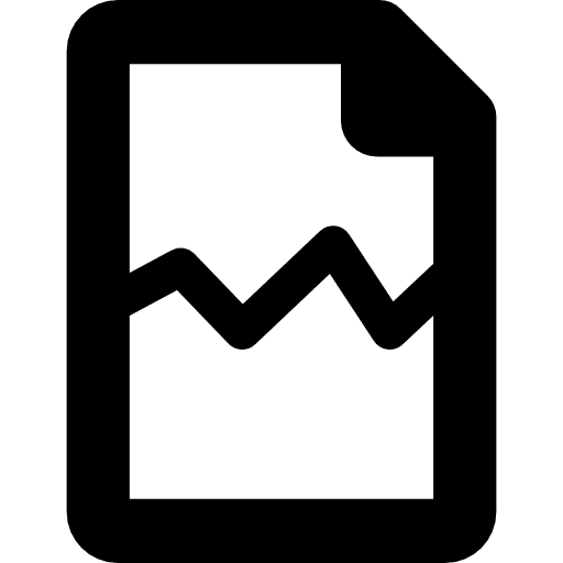 Statistics file interface stats document icon