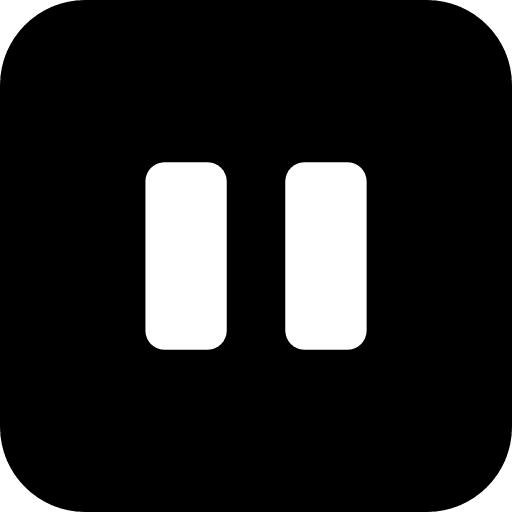 Big pause button multimedia option square multimedia player icon