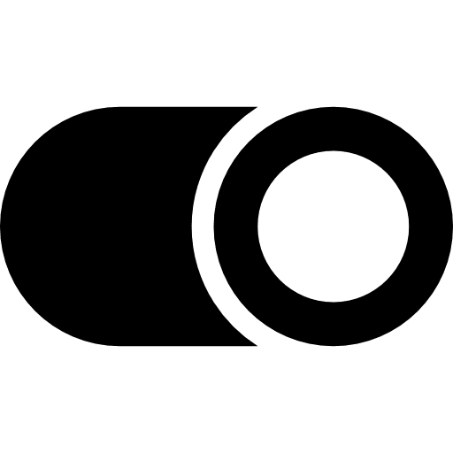 On slider control interface button icon