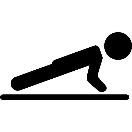 Boy doing pushups  man pushup exercise icon