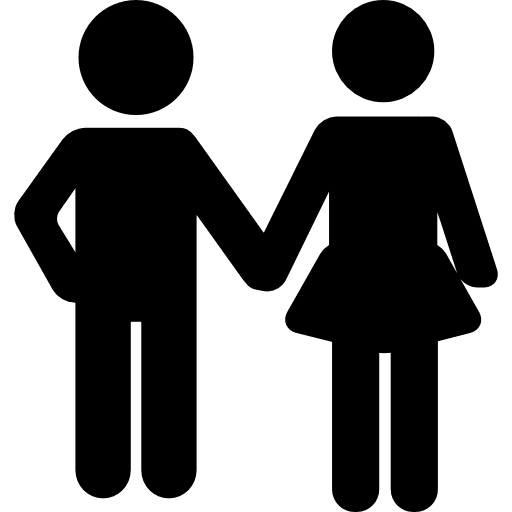 Holding hands couple love people icon