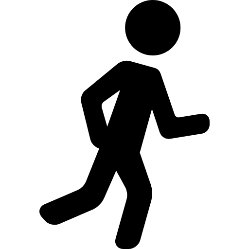 Running man runner athlete sports icon