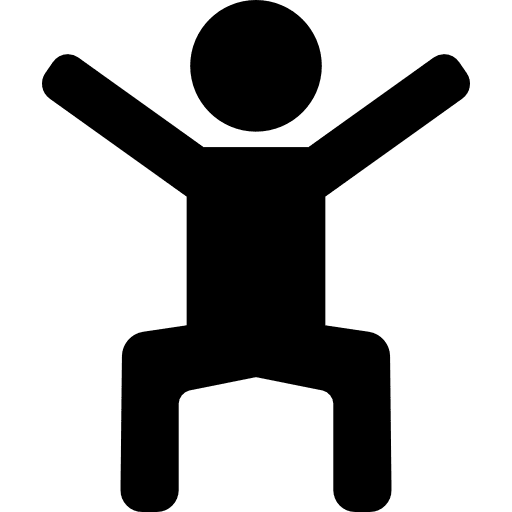 Man exercising his legs gymnast exercises gym icon