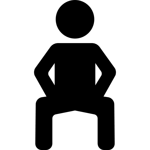 Man vending down legs  gymnast sports gymnasium icon