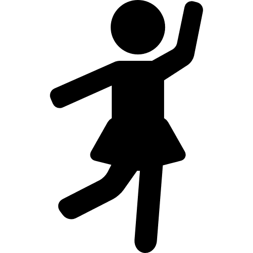 Woman exercising gymnastics people physical activity icon