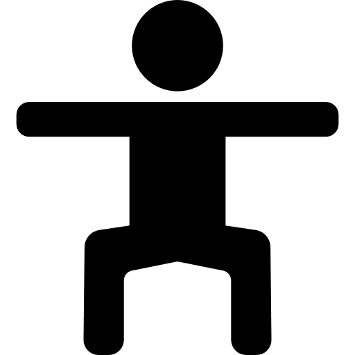 Exercising man excercising gym exercise icon