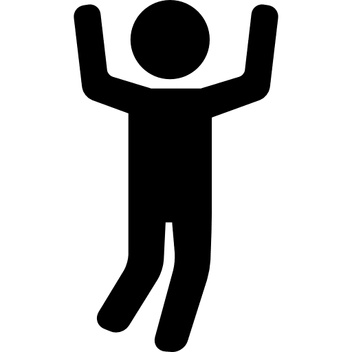 Jumping man gym exercises gymnast icon