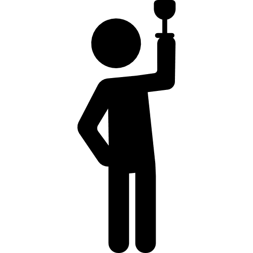 Drinking wine people alcohol alcoholic icon