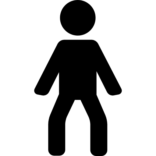 Man vending legs exercises gym exercising icon