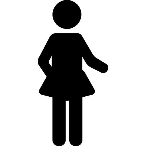 Woman exercising right arm physical activity exercise gymnast icon