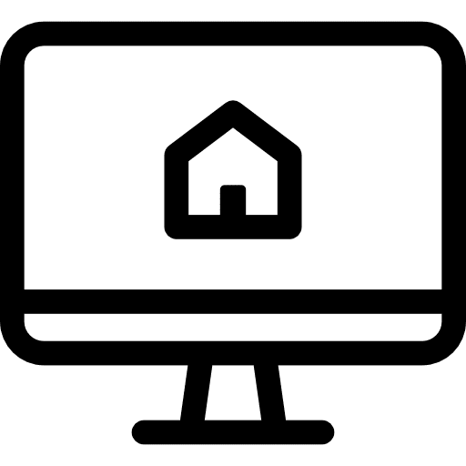 Screen real estate screen home icon