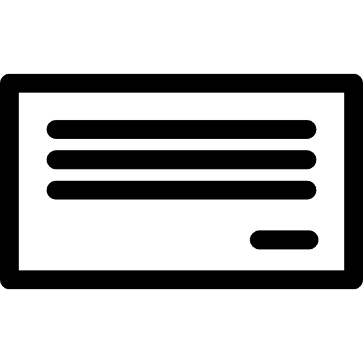 Check bank banking business icon Check bank banking business icon