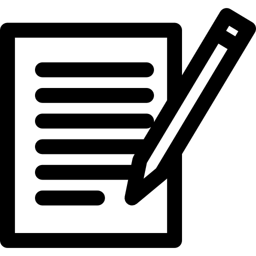 Contract writing paper contract icon Contract writing paper contract icon