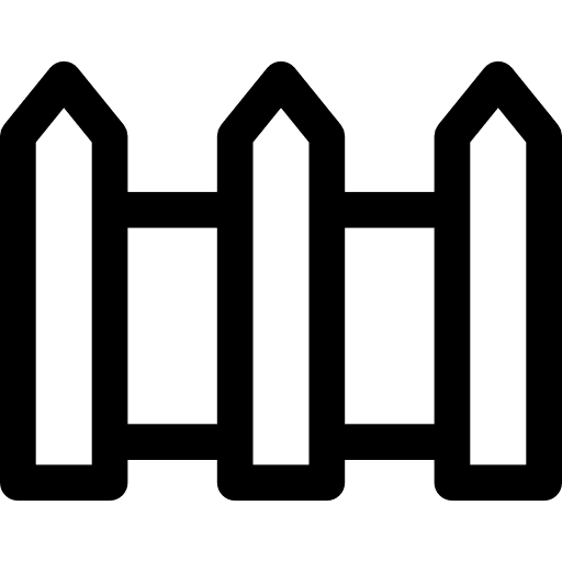 Fence garden limits yard icon Fence garden limits yard icon