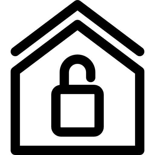 House lock padlock privacy icon House lock padlock privacy icon