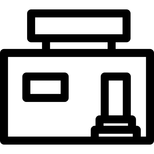 Real estate business building store icon Real estate business building store icon