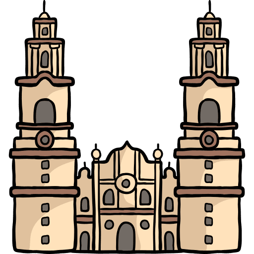 Cathedral of morelia architectonic building religious icon