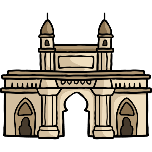 Gateway of india bombay architectonic monuments icon