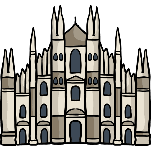 Milan cathedral catholic monuments architectonic icon