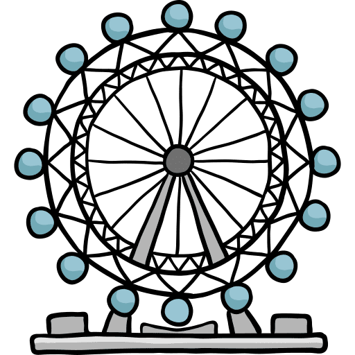 London eye europe london eye monuments icon