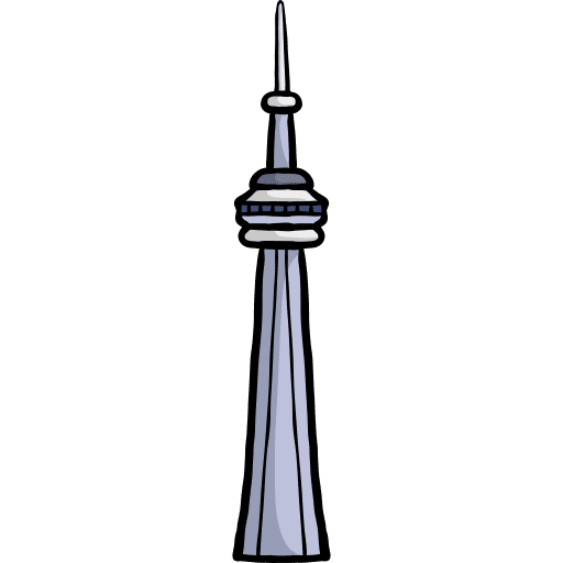 Cn tower building cn tower monuments icon