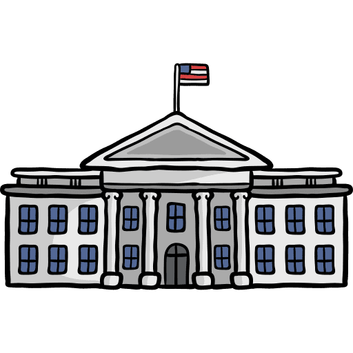 White house white house architectonic landmark icon